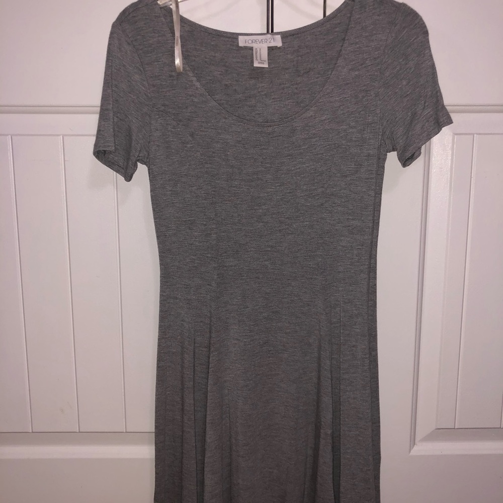 Forever 21 Grey T-Shirt Dress